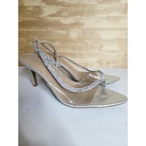 Thalia Sodi Shoes Clear Vinyls With Rhinestones- Size 7.5 M